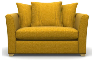 Heart of House Libby Tweed Fabric Cuddle Chair - Mustard
